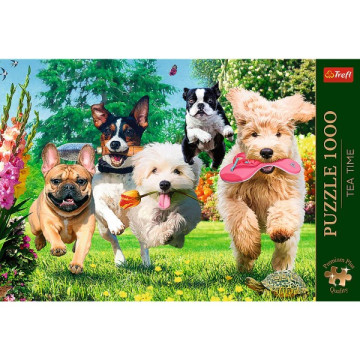 Puzzle Premium Plus - Čajový čas: Přicházejí problémy! 1000 dílků 68,3x48cm v krabici 40x27x6cm