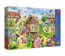 Puzzle Premium Plus - Čajový čas: Domeček pro včelky 1000 dílků 68,3x48cm v krabici 40x27x6cm