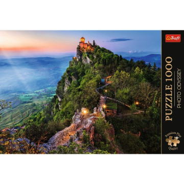 Puzzle Premium Plus - Photo Odyssey: Cesta Tower,San Marino 1000 dílků 68,3x48cm v krabici 40x27x6cm