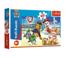 Puzzle Ve světě štěňat Tlapková patrola/Paw patrol 33x22cm 60 dílků v krabici 21x14x4cm