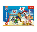 Puzzle Ve světě štěňat Tlapková patrola/Paw patrol 33x22cm 60 dílků v krabici 21x14x4cm