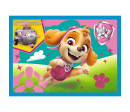 Puzzle 4v1 Štěňata v běhu Tlapková patrola/Paw Patrol 28,5x20,5cm v krabici 28x28x6cm