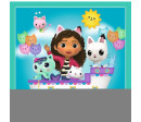 Puzzle 3v1 Gabbyiny aktivity/Gabby´s Dollhouse 20x19,5cm v krabici 28x28x6cm