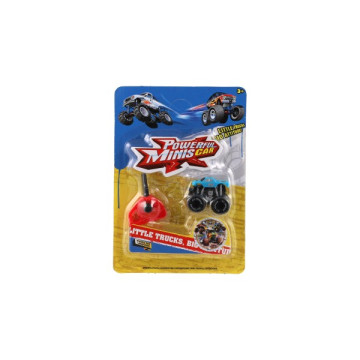 Auto mini vystřelovací plast 4cm 3 barvy na kartě