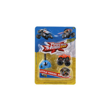 Auto mini vystřelovací plast 4cm 3 barvy na kartě