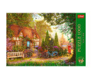 Puzzle Premium Plus - Čajový čas: Došková chalupa 1000 dílků 68,3x48cm v krabici 40x27x6cm