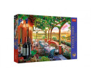 Puzzle Premium Plus - Čajový čas: Italská vinice 1000 dílků 68,3x48cm v krabici 40x27x6cm