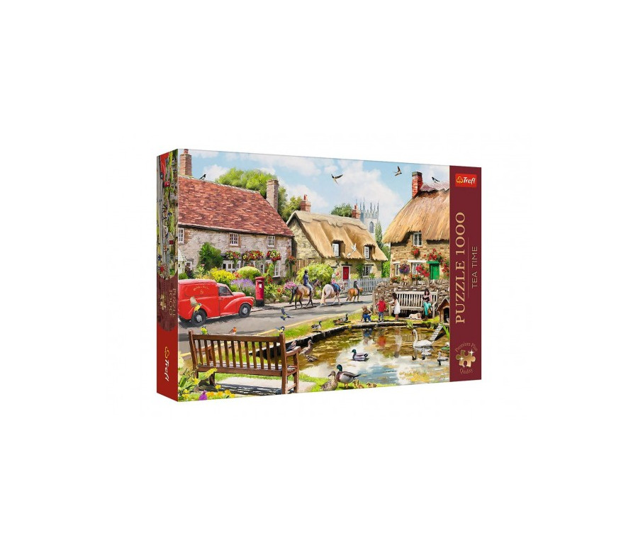 Puzzle Premium Plus - Čajový čas: Léto ve městě 1000 dílků 68,3x48cm v krabici 40x27x6cm