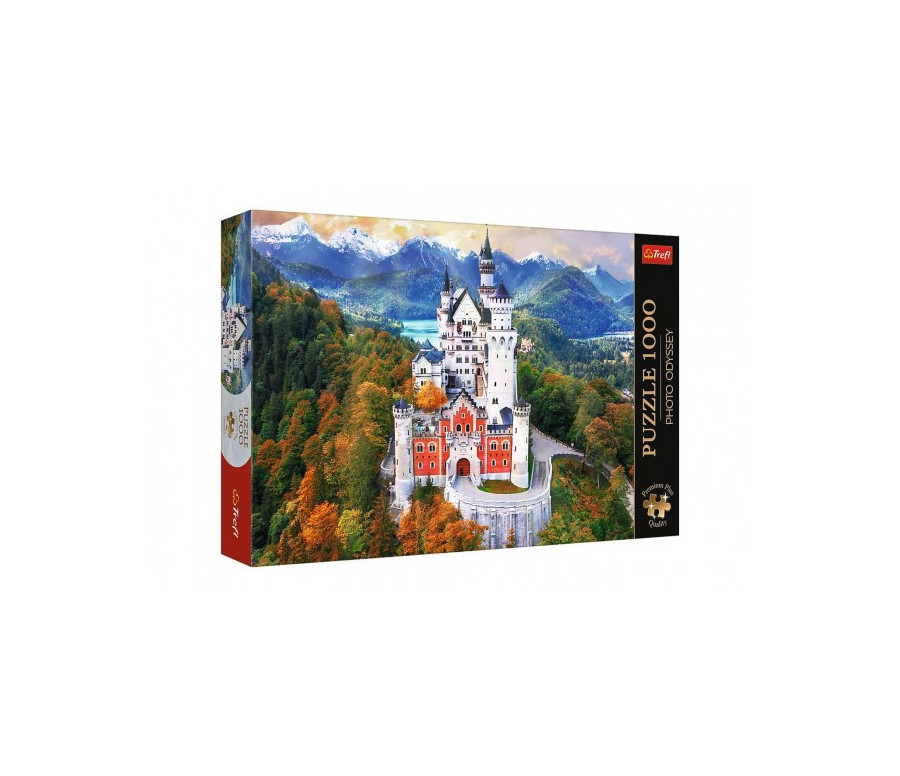 Puzzle Premium Plus - Photo Odyssey:Zámek Neuschwanstein,Německo 1000 dílků 68,3x48cm v krab 40x27cm