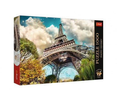 Puzzle Premium Plus - Photo Odyssey:Eiffelova věž v Paříži, Francie 1000dílků 68,3x48cm v krab 40x27