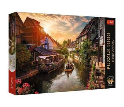 Puzzle Premium Plus - Photo Odyssey:Malé Benátky v Colmar, Francie 1000dílků 68,3x48cm v krab 40x27