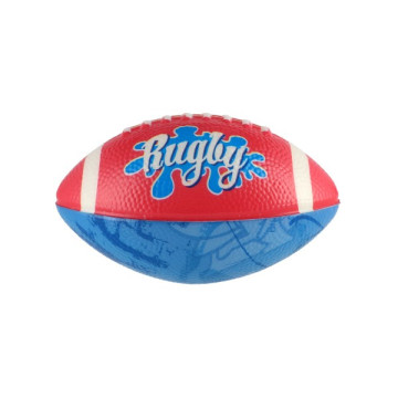 Míček rugby ovál pěna 14cm 3 barvy 12ks v boxu