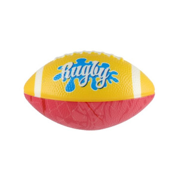 Míček rugby ovál pěna 14cm 3 barvy 12ks v boxu