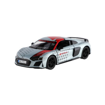 Auto Kinsmart 2020 Audi R8 Coupé 1:36 kov/plast 12,5cm 4 barvy na zpětné natažení 12ks v boxu