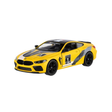 Auto Kinsmart BMW M8 Competition Coupé 1:38 kov/plast 12,5cm 4 barvy na zpětné natažení 12ks v boxu