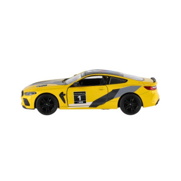 Auto Kinsmart BMW M8 Competition Coupé 1:38 kov/plast 12,5cm 4 barvy na zpětné natažení 12ks v boxu