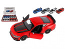 Auto Kinsmart 2024 Ford Mustang Dark Horse 1:38 kov/plast 12,5cm 4 barvy na zpětné nat. 12ks v boxu