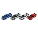 Auto Kinsmart 2024 Ford Mustang Dark Horse 1:38 kov/plast 12,5cm 4 barvy na zpětné nat. 12ks v boxu