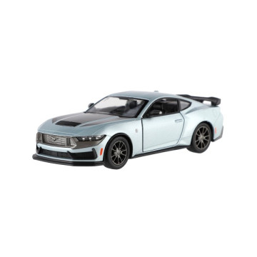 Auto Kinsmart 2024 Ford Mustang Dark Horse 1:38 kov/plast 12,5cm 4 barvy na zpětné nat. 12ks v boxu