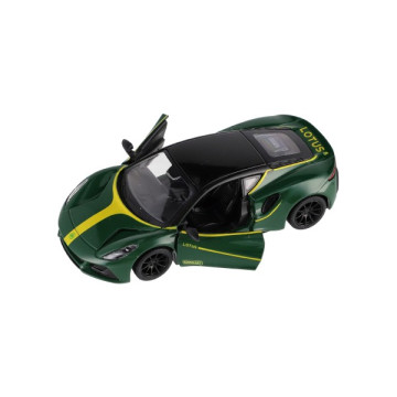 Auto Kinsmart Lotus Emira 1:38 kov/plast 12,5cm 3 barvy na zpětné natažení 12ks v boxu