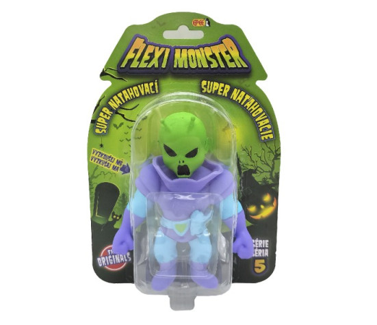 Flexi Monster strašidelné figurky série 5 natahovací silikon 14cm mix druhů na kartě 16,5x23,5cm