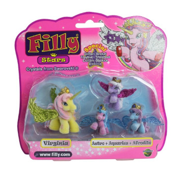 Filly Stars rodinka figurky 1+3ks fliška 4 druhy na kartě 18x17cm