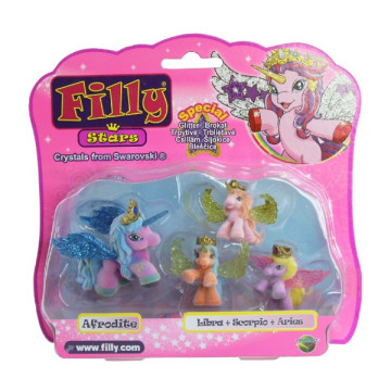 Filly Stars rodinka figurky 1+3ks fliška 4 druhy na kartě 18x17cm