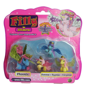 Filly Stars rodinka figurky 1+3ks fliška 4 druhy na kartě 18x17cm