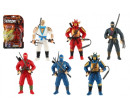 Figurka ninja plast 10cm s doplňky mix druhů na kartě 15,5x25,5x4cm