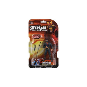 Figurka ninja plast 10cm s doplňky mix druhů na kartě 15,5x25,5x4cm