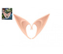 Uši/ucho elfí 2ks latex 12cm na kartě karneval Uši/ucho elfí 2ks latex 12cm na kartě karneval