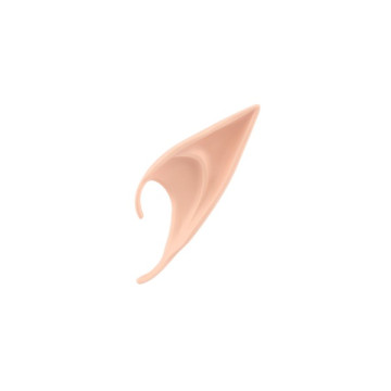 Uši/ucho elfí 2ks latex 12cm na kartě karneval