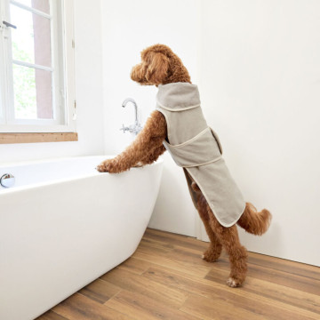 PALOPA Dog Bathrobe Robi beige M