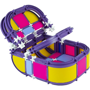 Stavebnice SEVA RODINA Kočárek plast 293 dílků v krabici 35x33x5cm 4+