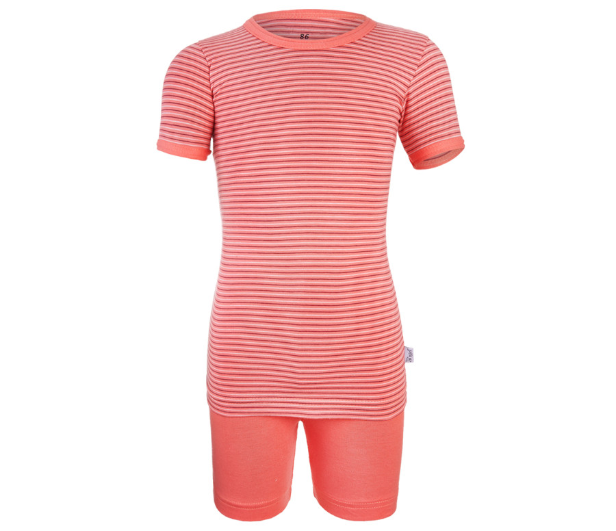 Pyžamo KR Outlast® - pruh tm.coral/tm.coral