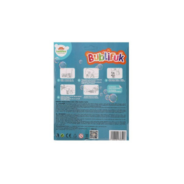 Bublifuk pistole modrá plast 13cm + náplň na baterie na kartě