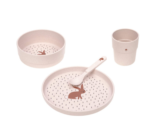 Dish Set PP/Cellulose Little Forest rabbit