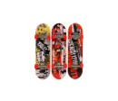 Skateboard prstový šroubovací s rampou plast mix druhů na kartě 20x29x7cm