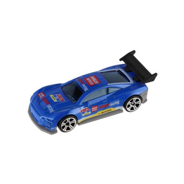 Auto závodní 6ks kov/plast 8cm na volný chod v krabičce 10,5x27x4cm