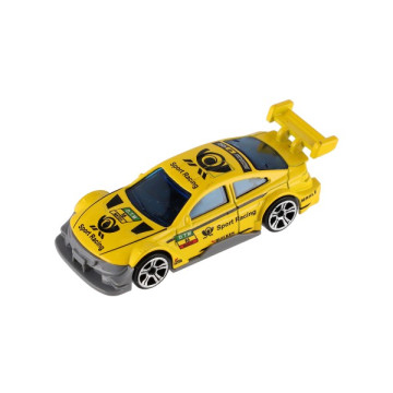 Auto závodní 6ks kov/plast 8cm na volný chod v krabičce 10,5x27x4cm