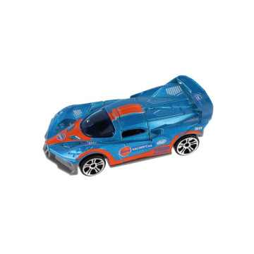 Auto sportovní 6ks kov/plast 8cm na volný chod v krabičce 10,5x27,5x4cm