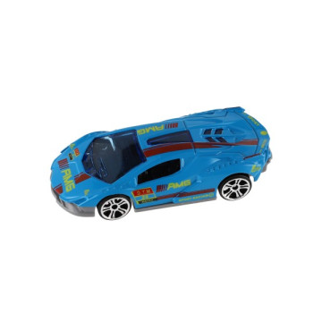 Auto sportovní 6ks kov/plast 8cm na volný chod v krabičce 10,5x27,5x4cm