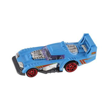 Auto závodní 6ks kov/plast 8cm na volný chod v krabičce 10,5x27,5x4cm