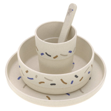 Dish Set PP/Cellulose Little Mateys royal blue