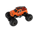 Auto RC pick up Off road terénní plast 23cm 2,4GHZ na baterie se světlem oranžový v krab. 30x15x19cm