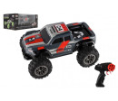 Auto RC pick up terénní plast 25cm 2,4GHZ na baterie šedo-červený v krabici 32x14x18cm