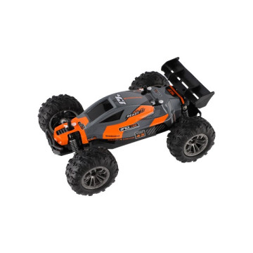 Auto RC Buggy rychlostní 2,4GHz plast 25cm na baterie oranžové v krabici 31x14x18cm