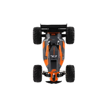 Auto RC Buggy rychlostní 2,4GHz plast 25cm na baterie oranžové v krabici 31x14x18cm