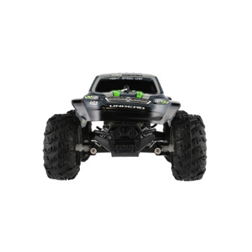 Auto RC pick up terénní plast 25cm 2,4GHZ na baterie šedo-zelený v krabici 32x14x18cm