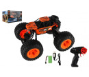 Auto RC Off-Road terénní 2,4GHz plast 32cm dobíjecí pack+baterie oranžové v krabici 38x23x26cm